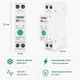 Розумний WiFi автомат захисту 63А Tuya SmartLife DIN рейка 1P+N з контролем напруги, струму та потужності - зображення 4