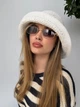 Легка панама капелюх з кантом One size біла - изображение 8