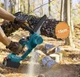 Аккумуляторная мини пила электрическая Electric chain saw, 8 дюймов, в кейсе + 2 аккумулятора 48V, для сада и дачи, голубая - изображение 7