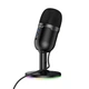 Настольный конденсаторный микрофон Hoco L25 Bright USB с RGB подсветкой Черный - изображение 4