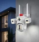 IP-камера 4-екранна JE-190-2, WiFi 4G 12mp 360-градусне відеоспостереження, інфрачервоний режим, виявлення руху, чітке 8K-зображення, біла - зображення 8