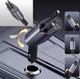 Автомобильное зарядное устройство Lightning / Type-C / USB, 4в1 с быстрой зарядкой QC 3.0/PD и выдвижными кабелями, черный - изображение 2