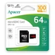 Карта пам'яті 64 GB Apacer МicroSDXC UHS-I Сlass 10 з адаптером чорний - зображення 2