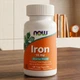 Залізо для утворення гемоглобіну Iron 18 mg Now Foods 120 капсул - зображення 1