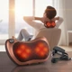 Массажная подушка MASSAGE PILLOW QY-8028 инфракрасный роликовий массажер - изображение 5