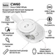 Беспроводное магнитное зарядное устройство Hoco CW60 Whale для Apple Watch wireless charger (2.5W, Type-C). White - изображение 2