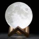 Ночник Луна 13 см 3D Magic Moon Light Touch Control Белый настольний сенсорный светильник - изображение 8