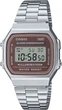 Мужские часы Casio A168WA-5A серебристые подсветка (A168WA-5A) - изображение 1