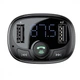Автомобильный АЗП Baseus FM Launcher S-09 Standart Edition 2.4A 2USB black - изображение 7