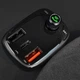 Автомобільний АЗП Baseus FM Launcher S-13 2USB + Type-C black - зображення 5