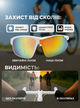 Велоочки велосипедные очки поляризованные защита от ветра пыли и солнца для бега велосипеда спорта туризма рыбалки активного отдыха солнцезащитные со сменными линзами UV400 для мужчин и женщин унисекс ОК-11 ROCKBROS Белый 58693 - изображение 2