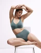 Бюстгальтер женский Marks & Spencer без косточек Flexifit, серо-зелёный 100С (5801) - изображение 1