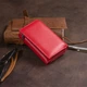 Женское кожаное портмоне ST Leather красное компактное на магните с монетницей 55796 - изображение 3