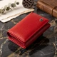 Женское кожаное портмоне ST Leather красное компактное на магните с монетницей 55796 - изображение 15