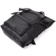 Рюкзак для ноутбука унисекс из полиэстера с эко-кожей Rolltop до 15 6 дюймов черный 59331 - изображение 12