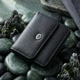 Женский кожаный кошелек ST Leather черный компактный с монетницей на магните 55797 - изображение 15