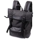 Рюкзак для ноутбука унисекс из полиэстера с эко-кожей Rolltop до 15 6 дюймов черный 59331 - изображение 18