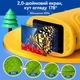 Микроскоп детский цифровой с IPS экраном камерой 1000x зумом LCD LED подсветкой фото видеозаписью встроенной памятью USB портативный карманный монокулярный учебный школьный для наблюдений опытов экспериментов развития детей Swan Baby желтый - изображение 6