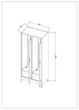 Шкаф двойной стальной на ножках MW-08 (W760*D450*H1800) - изображение 5