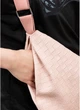 Женская сумка Хобо из структурированной экокожи SAMBAG Пудровый (5501050528) - изображение 3