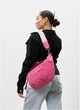 Женская поясная сумка бананка из натуральной замши SAMBAG Розовый (550403821) - изображение 8