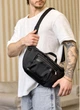 Чоловіча тканинна поясна сумка бананка SAMBAG Чорний (549303821) - зображення 7