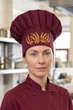 Поварской колпак с вышивкой "Колоски" Амадін велкро саржа - Форма повара (13842526740) - изображение 3