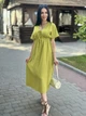 Женское летнее муслиновое платье, цвет горчичный 50-52 - изображение 5