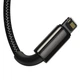 Кабель Baseus Tungsten USB 2.0 to USB-C/Lightning/Micro-USB 3.5A 1.5m Black (CAMLTWJ-01) - зображення 5