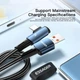 Кабель ESSAGER Sunset Bend USB 2.0 to USB-C 90˚ 100W 7A 3m Black (EXCWT7A-CGC01-P) - зображення 4