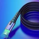 Кабель ESSAGER LED Light USB 2.0 to Micro-USB 2.4A 2m Black (EXCM-XGA0G) - изображение 2