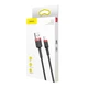 Кабель Baseus Cafule USB 2.0 to Lightning 2.4A 0.5m Black/Red (CALKLF-A19) - изображение 5