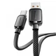 Кабель ESSAGER Jelly Bean USB-A to USB-C PD 100W 7A 1m Black (EXCT-TD01-P) - изображение 3