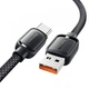 Кабель ESSAGER Jelly Bean USB-A to USB-C PD 100W 7A 1m Black (EXCT-TD01-P) - изображение 5