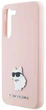 Панель Karl Lagerfeld Silicone Choupette Metal Pin KLHCS23FESMHCNPP для Samsung S23 Plus S916 Pink (3666339242244) - зображення 2