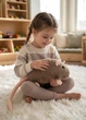 М'яка іграшка Щур пухнастий 35 см плюшева мишка обіймашка коричневий (9160/35) - зображення 2