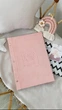 Детский фотоальбом с индивидуальными надписями "Baby book", первый альбом малыша на украинском, цвет светло-розовый - изображение 2