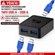 USB 3.0 перемикач, Механічний комутатор, світч на 3 порти Folem CC1 - зображення 9