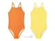 Купальник закритий змінює колір для дівчинки Lupilu LYCRA® 388516 086-92 см (12-24 months) помаранчевий - зображення 6