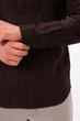 Рубашка лен K.O.R 8325 Коричневый (brown) 2XL - изображение 3