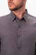Сорочка льон KOR 8325 Сірий (Grey) 3XL - зображення 5