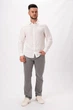 Рубашка лен K.O.R 8325 Белый (white) 3XL - изображение 2
