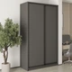 Шкаф-купе двухдверный MebelStar Стандарт BG 2ДСП 140x60x240 см Антрацит (MBS-10043) - изображение 1