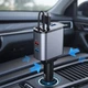 Автомобильное зарядное устройство Hugeel HG-CC11 66Вт с QC 3.0, PD, встроенным кабелем Type-C/Lightning - изображение 11