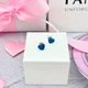 Срібні сережки Pandora "Серце" з зеленим опалом 293356C01 Пандора - изображение 3