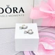 Срібні сережки з підвіскою та паве Пандора Pandora 293547C01 - изображение 4