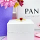 Позолоченная кольцо Пандора Красное сердце Pandora колечко с сердечком для девушки перстень с бордовым камнем кристаллами кубического циркония в виде сердца + мешочек в подарок - изображение 2