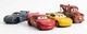 Набір металевих інерційних машинок Тачки (Cars) 4 шт — Блискавка Маквін, Метр, Джексон Шторм, Круз Рамірес, гумові колеса - зображення 3