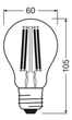 Светодиодная лампа Osram LED Value Filament A100 11W 1521Lm 2700K E27 (4058075438514) - изображение 5