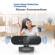 Веб-камера HIKVISION для компьютера, разрешение 2K, широкоугольный объектив, микрофон, USB-разъем, подходит для ноутбуков и настольных компьютеров, видеоконференций, прямых трансляций, E15a. - изображение 6